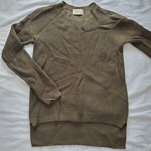 Wilfred Free Isabelli Merino Wool Crewneck Knit Sweaters - Olive Green